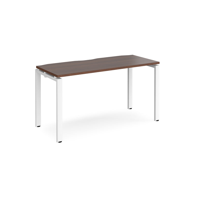 Adapt Single Desk 600mm Deep - Walnut