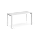 Adapt Single Desk 600mm Deep - White - NWOF