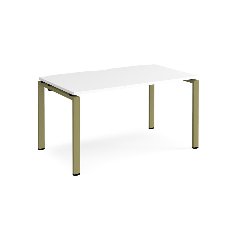 Adapt Single Desk 800mm Deep - White