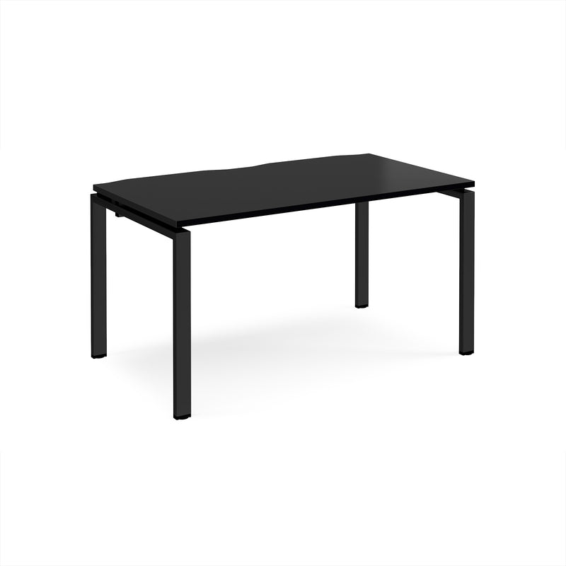 Adapt Single Desk 800mm Deep - Black