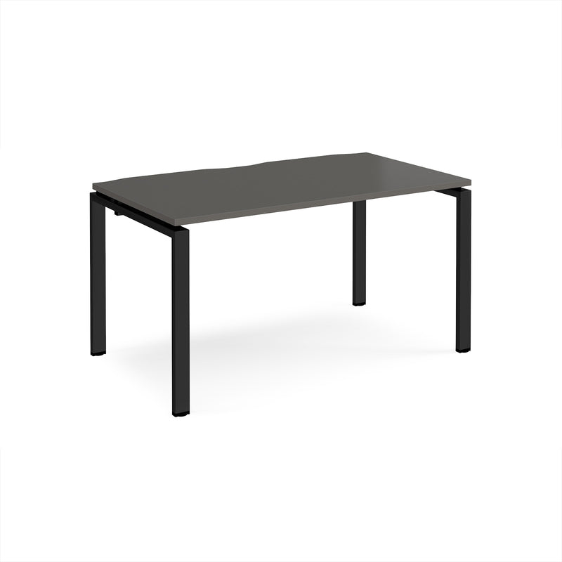 Adapt Single Desk 800mm Deep - Storm Grey