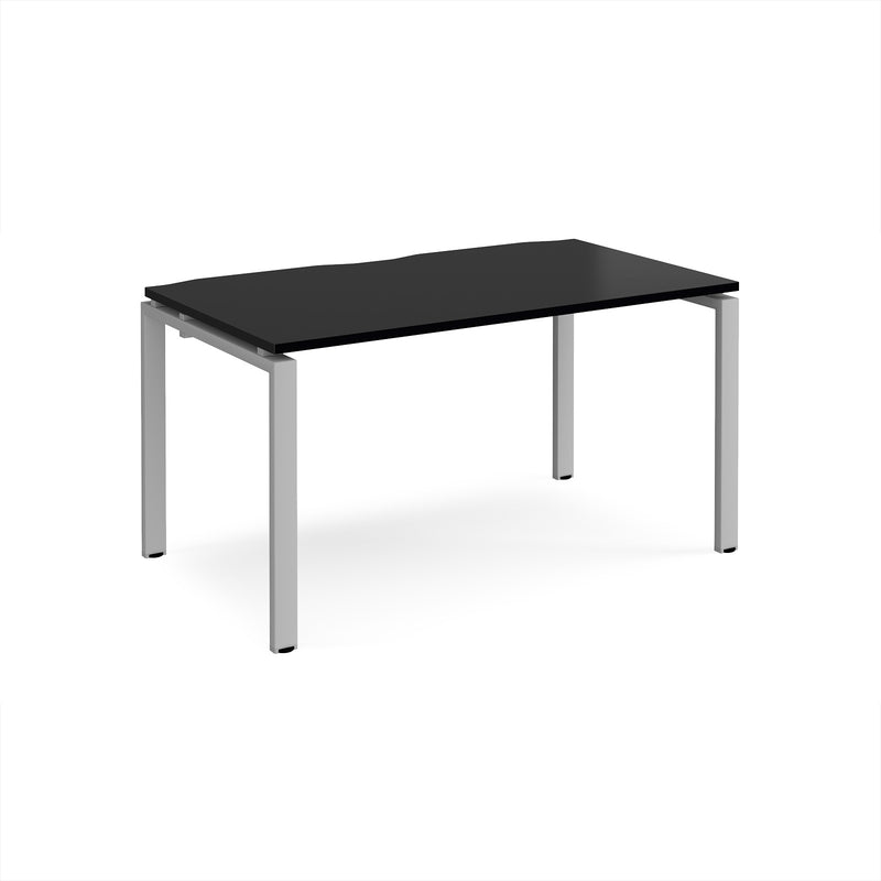 Adapt Single Desk 800mm Deep - Black