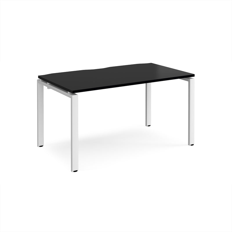 Adapt Single Desk 800mm Deep - Black