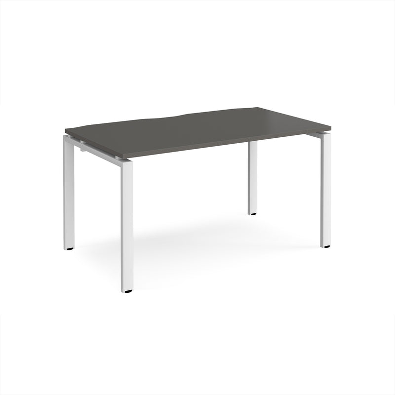 Adapt Single Desk 800mm Deep - Storm Grey