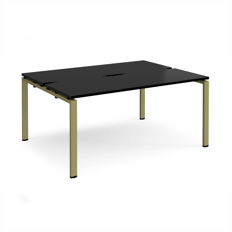 Adapt Back to Back Desks 600mm Deep - Black