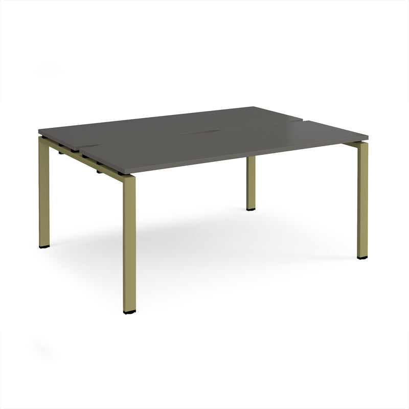 Adapt Back to Back Desks 600mm Deep - Storm Grey