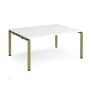 Adapt Back to Back Desks 600mm Deep - White - NWOF