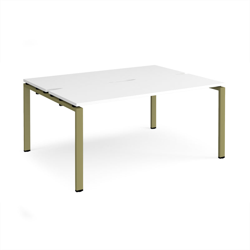 Adapt Back to Back Desks 600mm Deep - White
