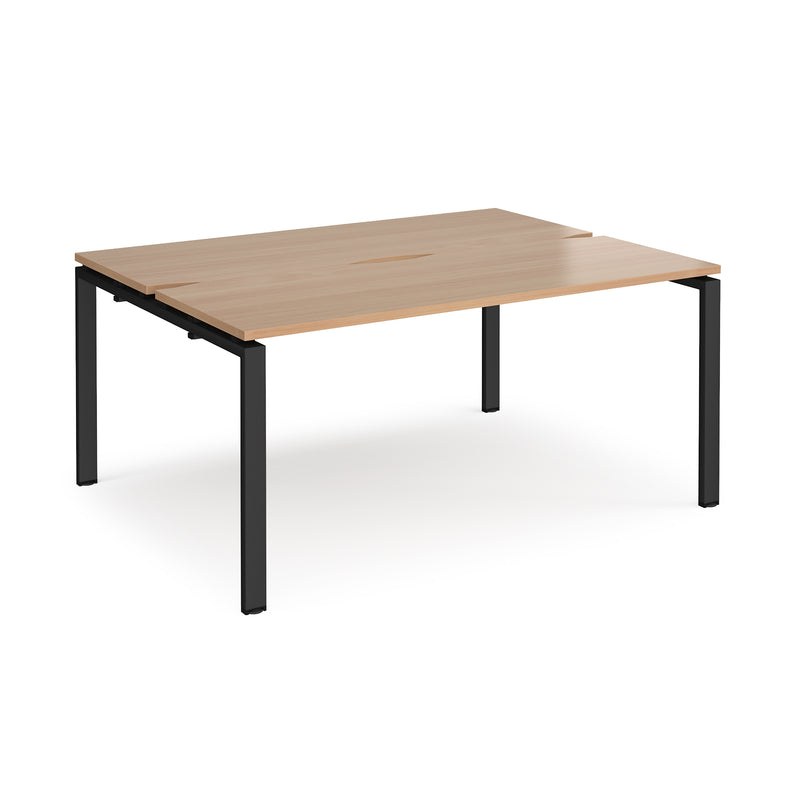 Adapt Back to Back Desks 600mm Deep - Beech