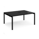 Adapt Back to Back Desks 600mm Deep - Black - NWOF