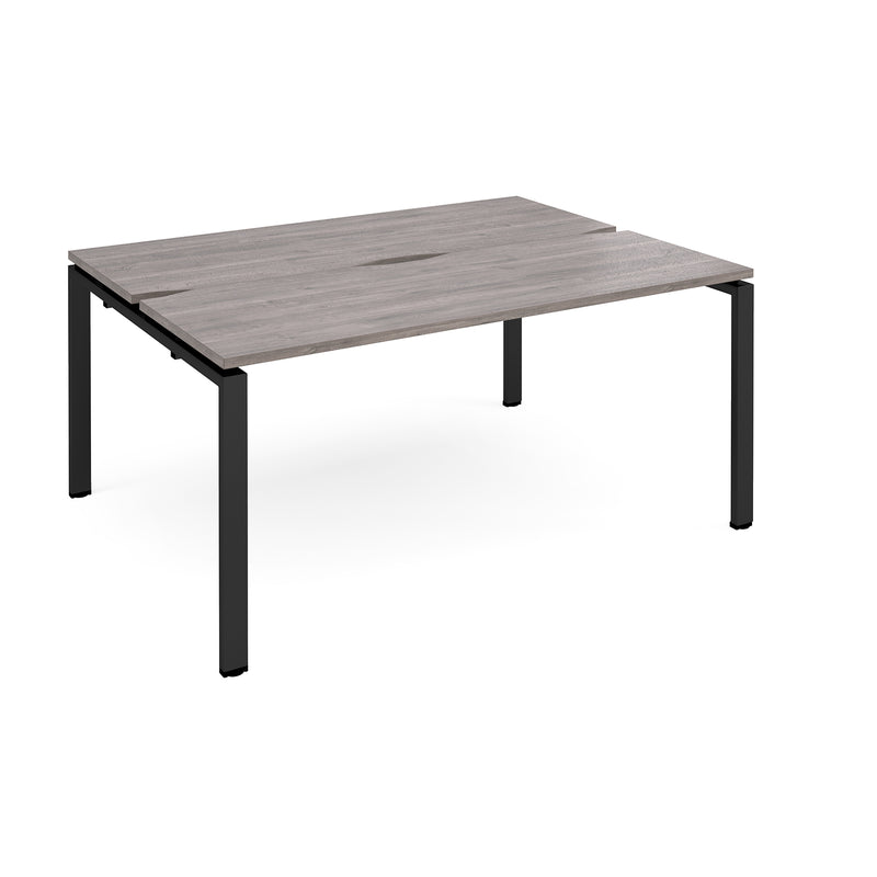 Adapt Back to Back Desks 600mm Deep - Grey Oak