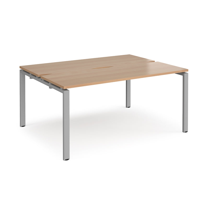 Adapt Back to Back Desks 600mm Deep - Beech