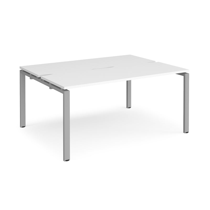 Adapt Back to Back Desks 600mm Deep - White