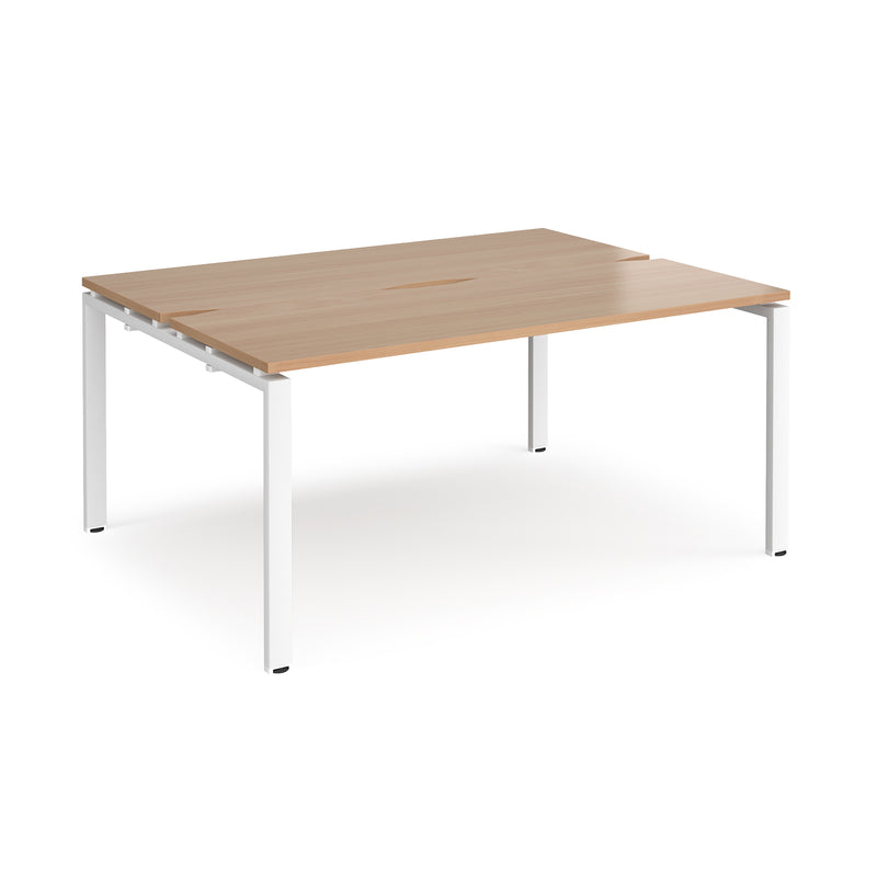 Adapt Back to Back Desks 600mm Deep - Beech