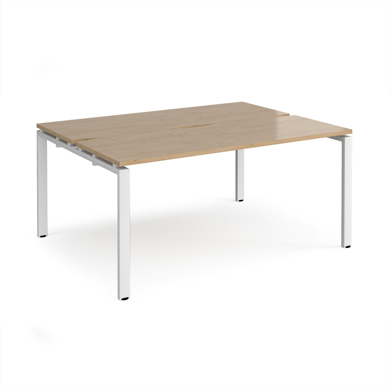 Adapt Back to Back Desks 600mm Deep - Kendal Oak