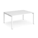 Adapt Back to Back Desks 600mm Deep - White - NWOF