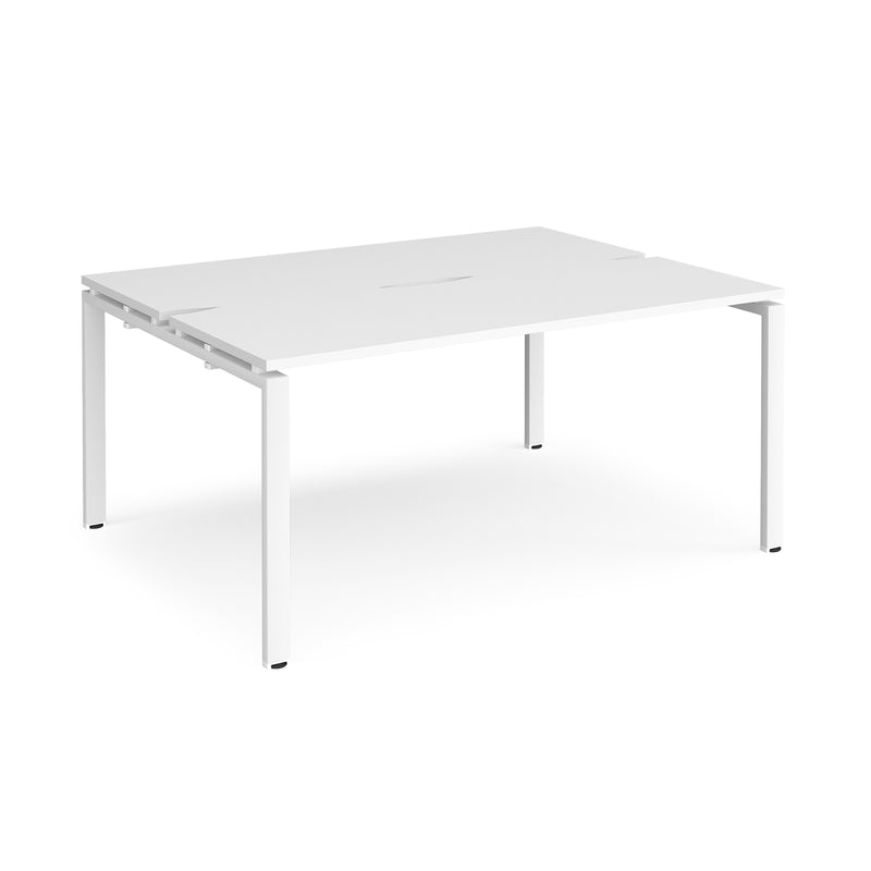 Adapt Back to Back Desks 600mm Deep - White
