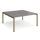 Adapt Back to Back Desks 800mm Deep - Grey Oak - NWOF