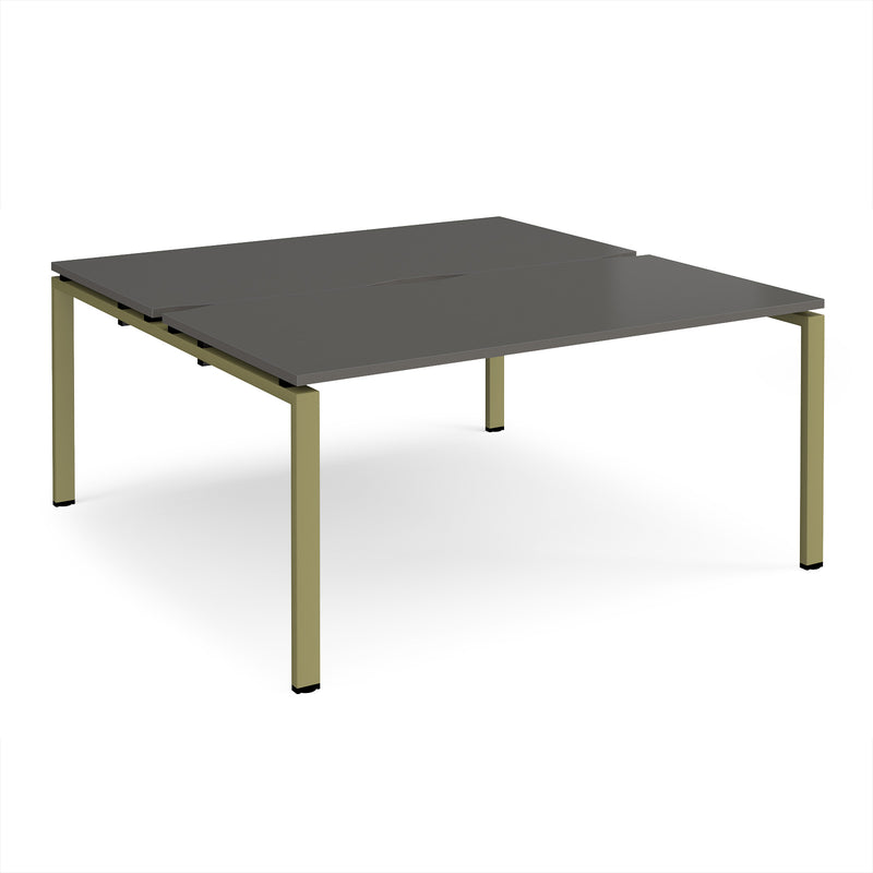 Adapt Back to Back Desks 800mm Deep - Storm Grey
