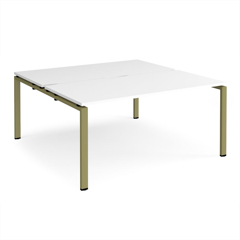 Adapt Back to Back Desks 800mm Deep - White