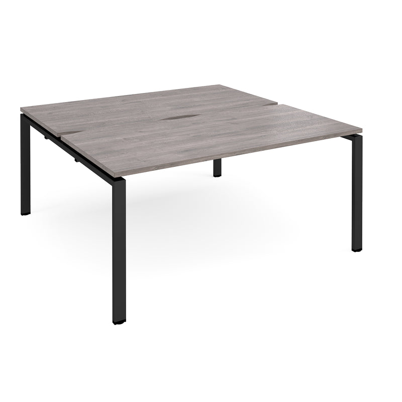 Adapt Back to Back Desks 800mm Deep - Grey Oak