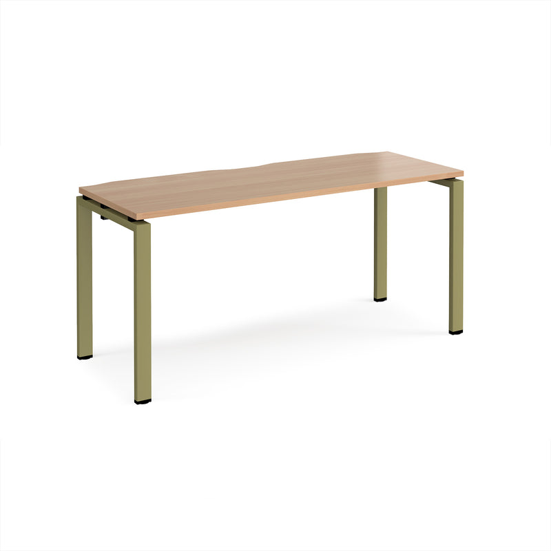 Adapt Single Desk 600mm Deep - Beech