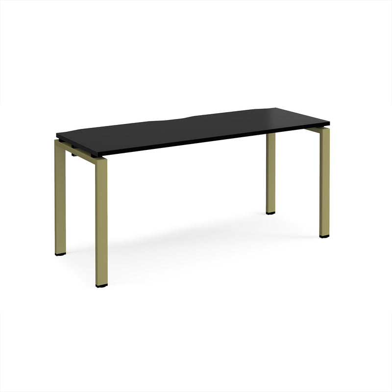 Adapt Single Desk 600mm Deep - Black