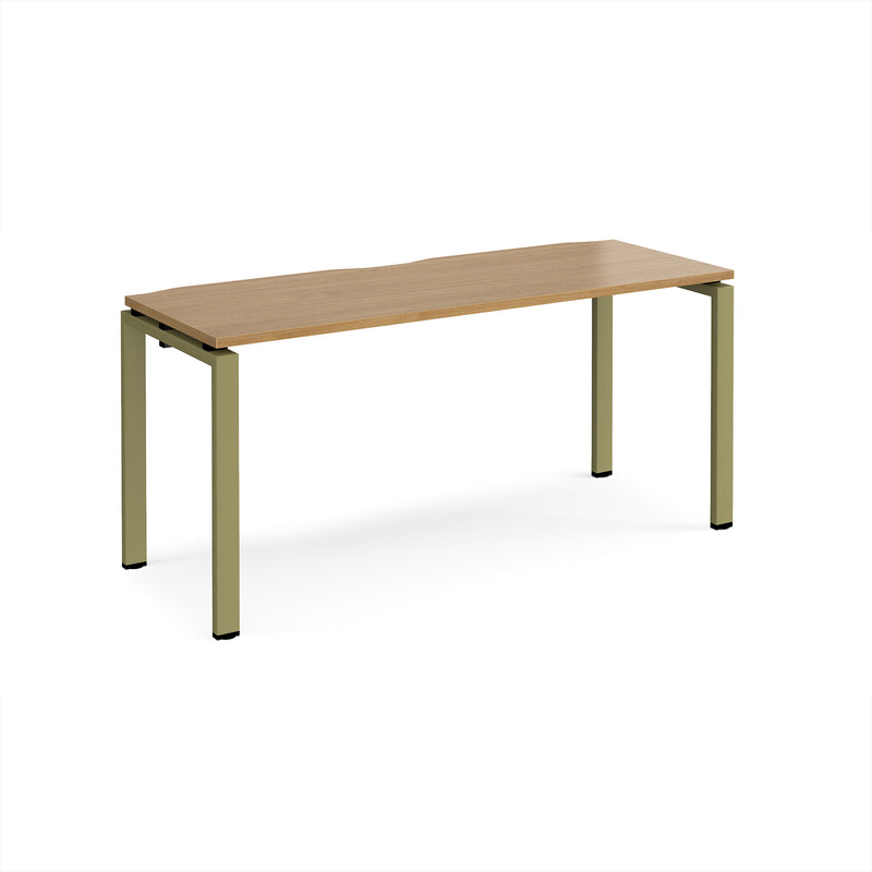 Adapt Single Desk 600mm Deep - Oak