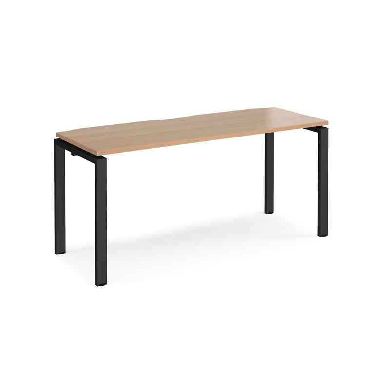 Adapt Single Desk 600mm Deep - Beech