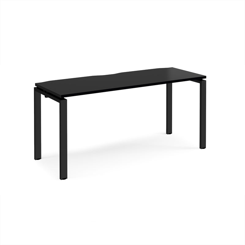 Adapt Single Desk 600mm Deep - Black