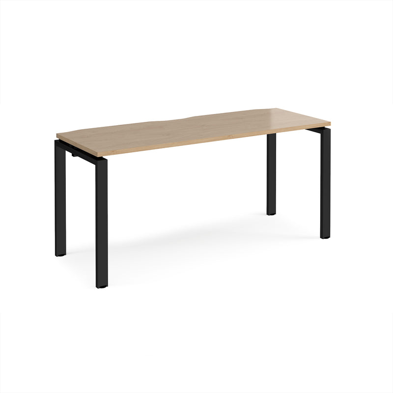 Adapt Single Desk 600mm Deep - Kendal Oak