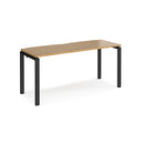Adapt Single Desk 600mm Deep - Oak - NWOF