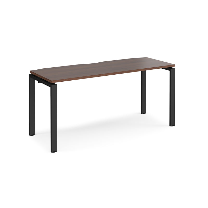 Adapt Single Desk 600mm Deep - Walnut