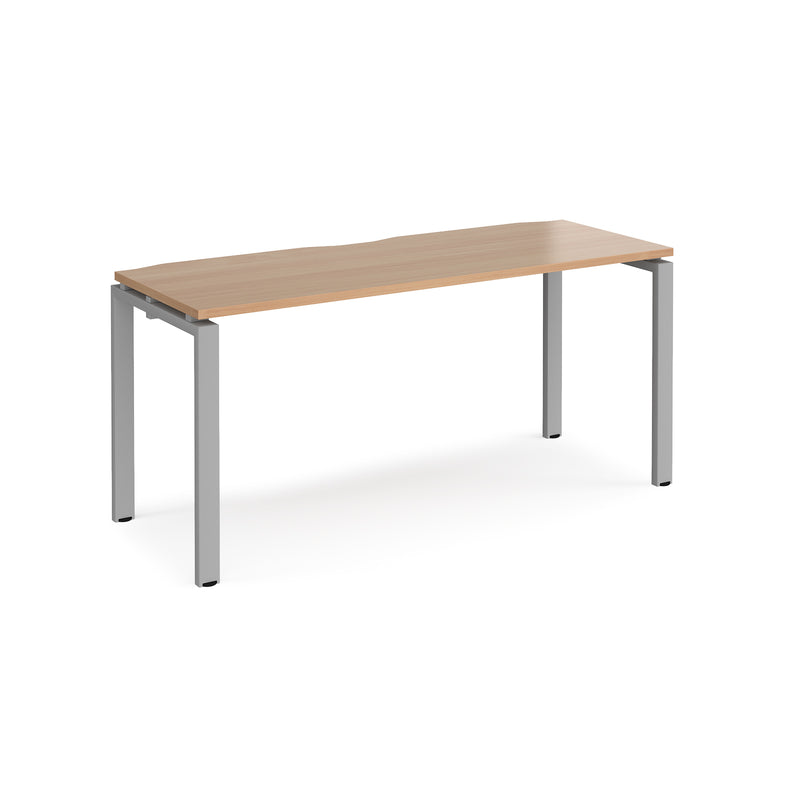 Adapt Single Desk 600mm Deep - Beech