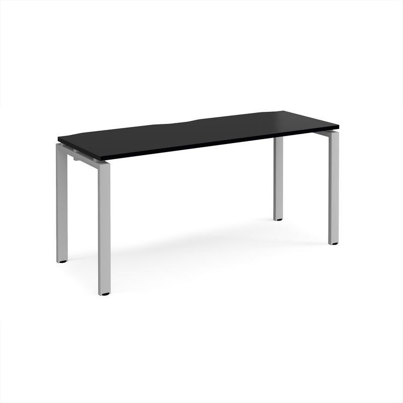 Adapt Single Desk 600mm Deep - Black