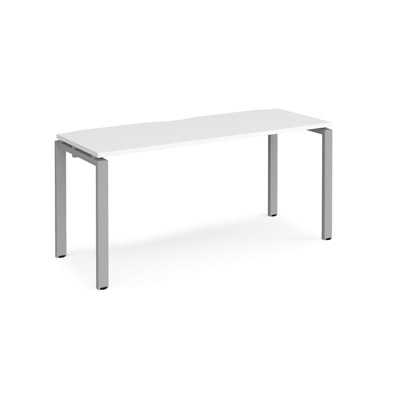 Adapt Single Desk 600mm Deep - White