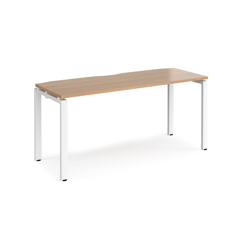Adapt Single Desk 600mm Deep - Beech