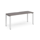 Adapt Single Desk 600mm Deep - Grey Oak - NWOF