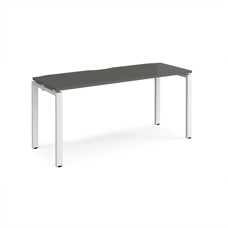 Adapt Single Desk 600mm Deep - Storm Grey