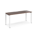 Adapt Single Desk 600mm Deep - Walnut - NWOF