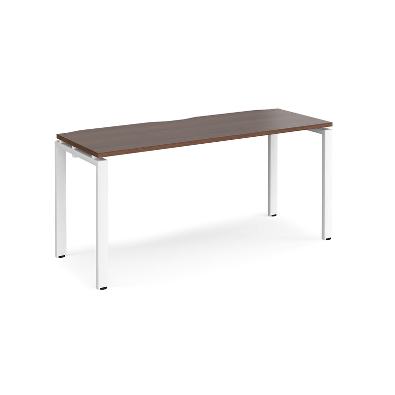 Adapt Single Desk 600mm Deep - Walnut