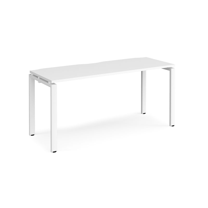 Adapt Single Desk 600mm Deep - White