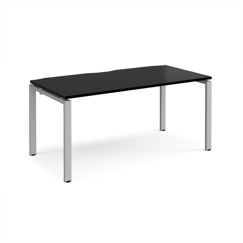 Adapt Single Desk 800mm Deep - Black