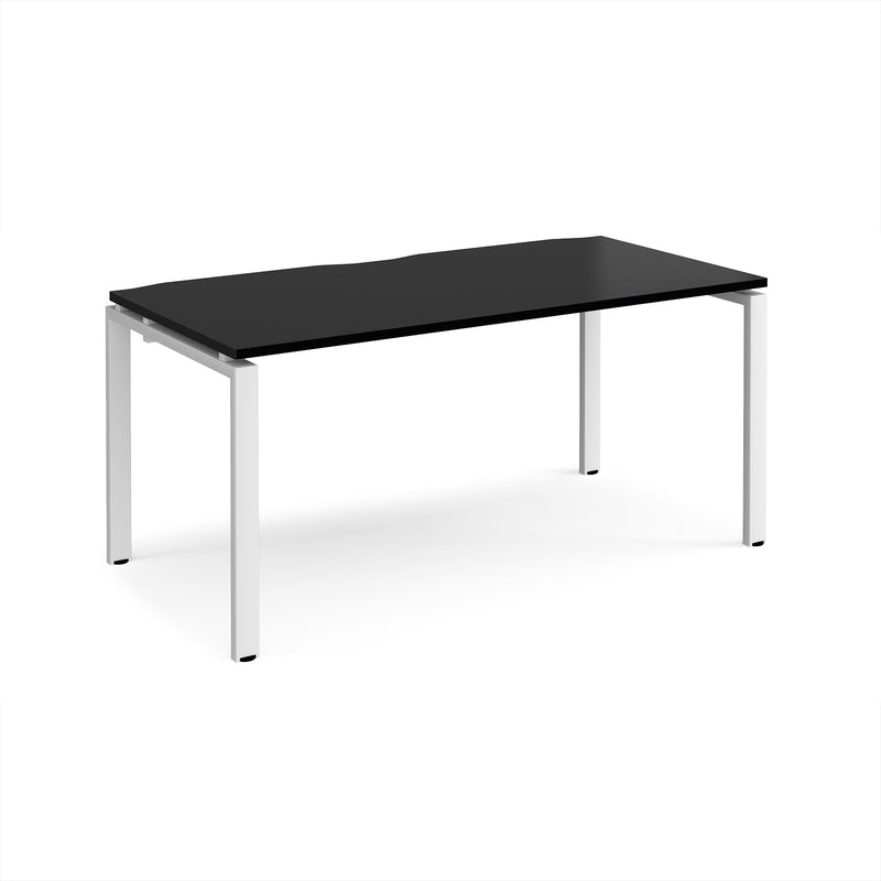 Adapt Single Desk 800mm Deep - Black