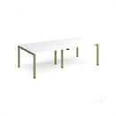 Adapt Double Back to Back Desks 600mm Deep - White - NWOF