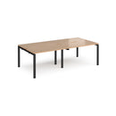 Adapt Double Back to Back Desks 600mm Deep - Beech - NWOF
