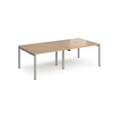 Adapt Double Back to Back Desks 600mm Deep - Beech - NWOF