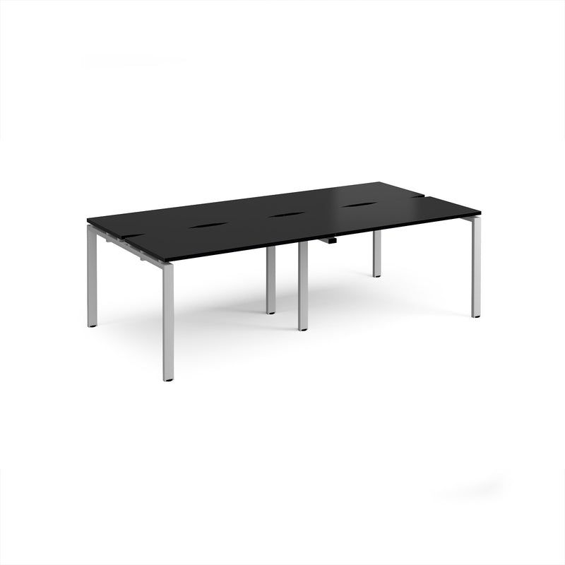 Adapt Double Back to Back Desks 600mm Deep - Black