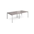 Adapt Double Back to Back Desks 600mm Deep - Grey Oak - NWOF