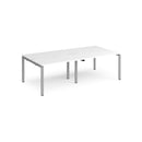 Adapt Double Back to Back Desks 600mm Deep - White - NWOF